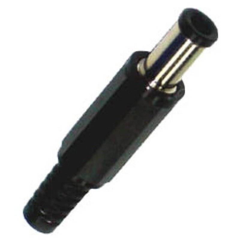 255 – DC POWER PLUG 3.3X5.5MM STRAIN RELIEF WITH CENTER PIN