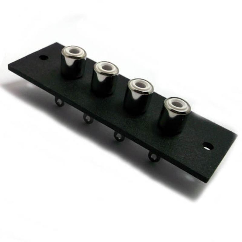 274-322 – RCA JACK 4P CHMT PLAST BLK TIN