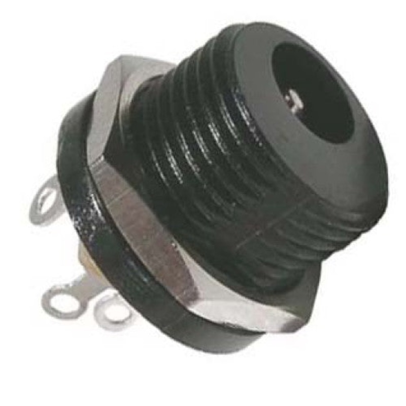 31-134-2 – DC POWER JACK 2.1MM CHMT PLASTIC WITH MOUNTING HOLE (2 pcs/pkg)