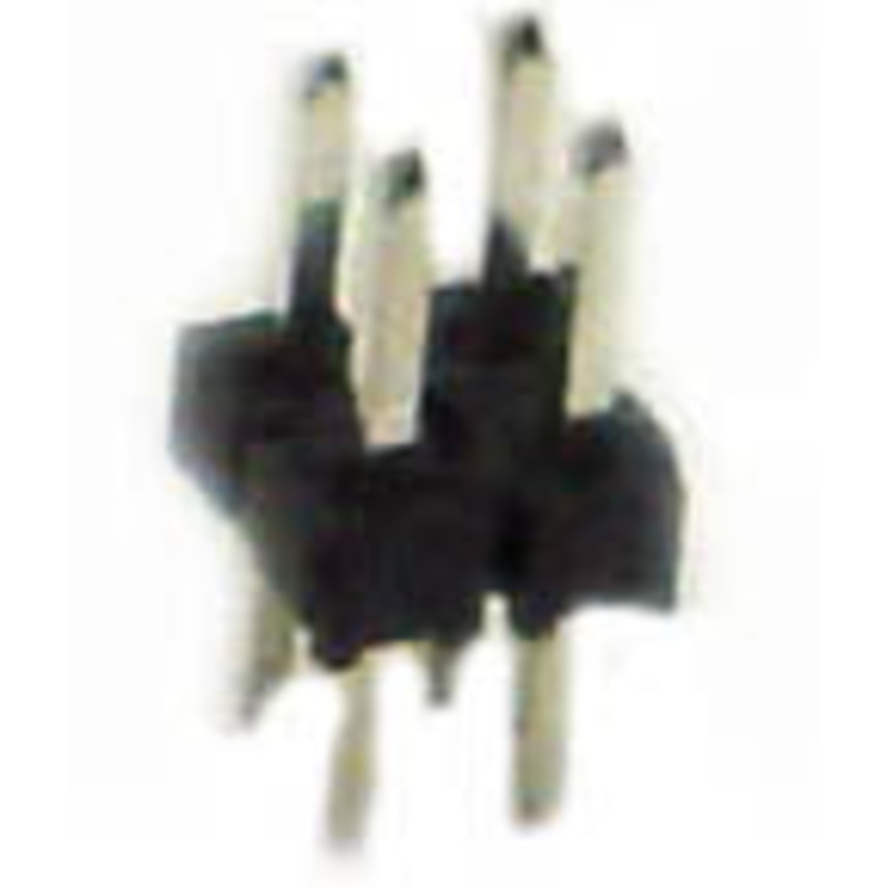 ACQB-1223-8 – DIPHDR 2MM 4P BRST 3/4 TIN BLK  (8 pcs/pkg)