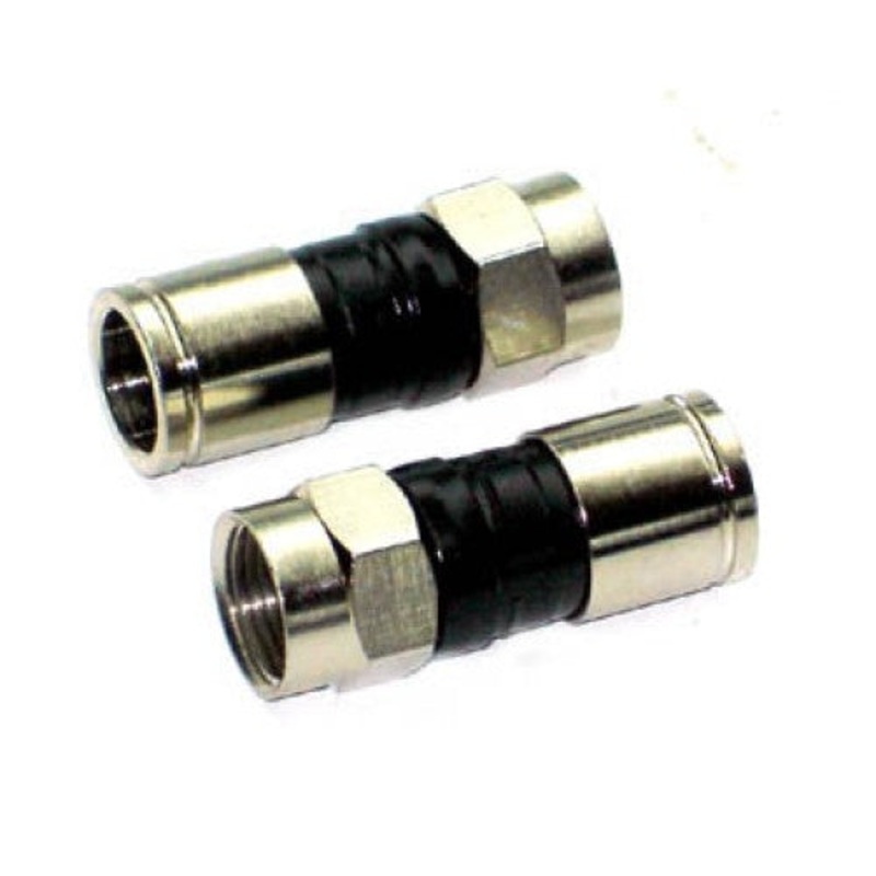 PPCEX6PLUS – F PLUG RG6 PERMA-SEAL UNIVERSAL BLK FOR SINGLE DUAL TRI QUAD CAB (10 pcs/pkg)