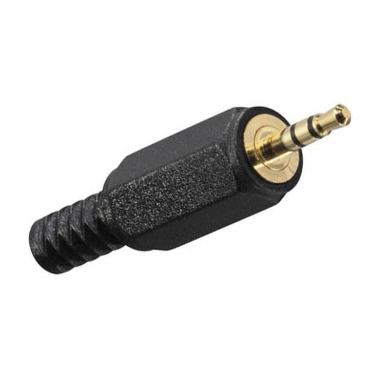 1274-0244 – AUDIO PL 2.5 STEREO PLAS BLK SR GOLD PLATED