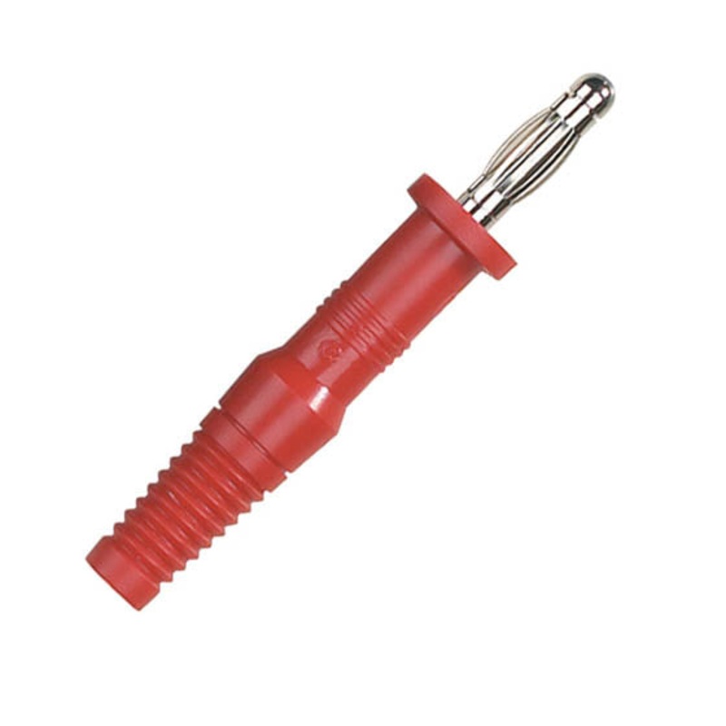 1274-0730 – BANANA PLUG SOLDER LARGE RED INSULATED