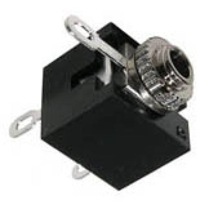 24-288-2 – AUDIO JACK 2.5 STEREO CHMT SOLDER BLACK (2 pcs/pkg)