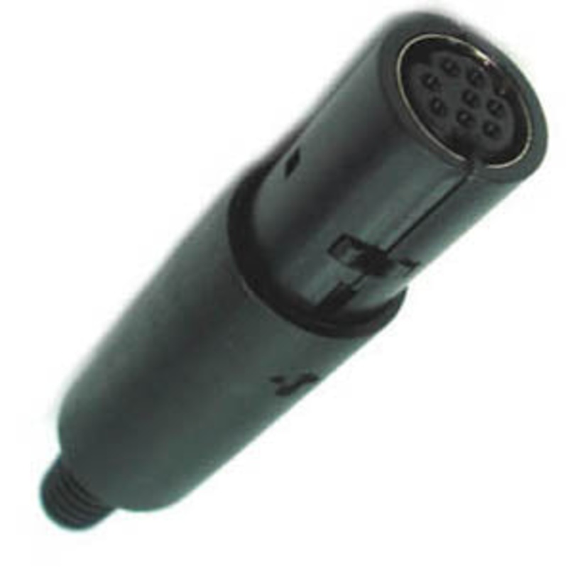 25-180-1 – DIN JACK 8POS INLINE PLASTIC BLACK