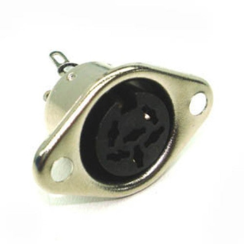 25-360-1 – DIN JACK 6POS CHASIS MOUNT METAL