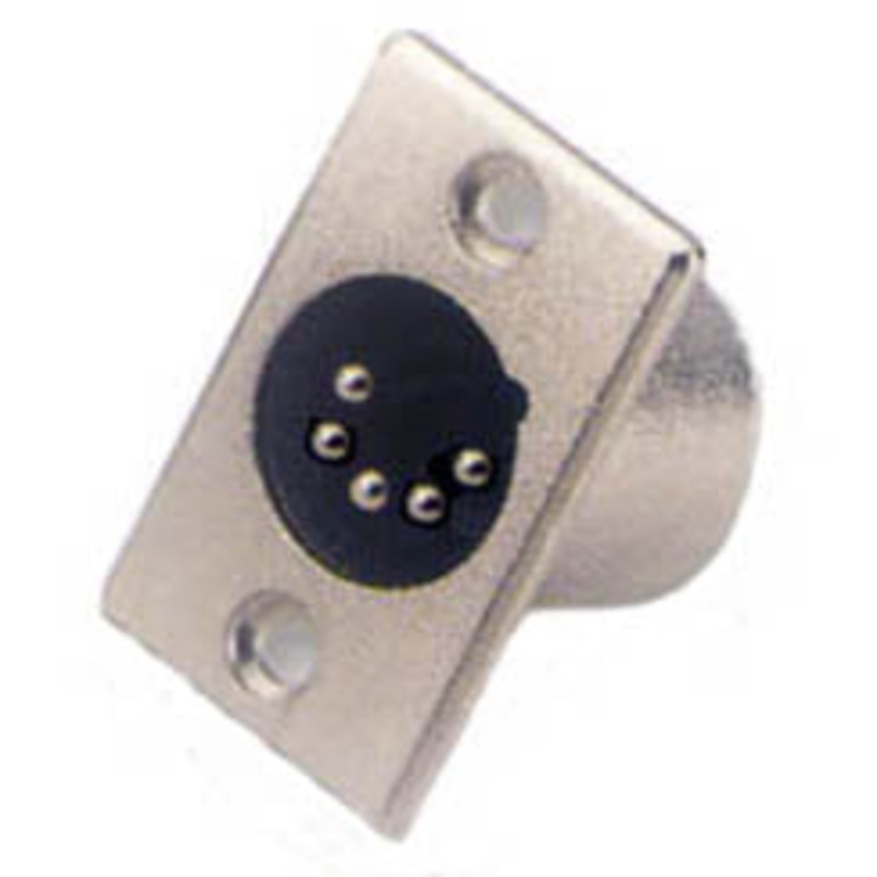 25-545-1 – XLR 5PL CHASIS MOUNT TIN SOLDER METAL