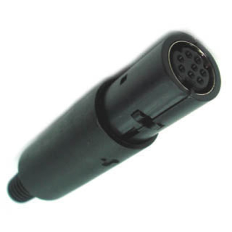 26-180-1 – MINI DIN JACK 8POS INLINE PLASTIC