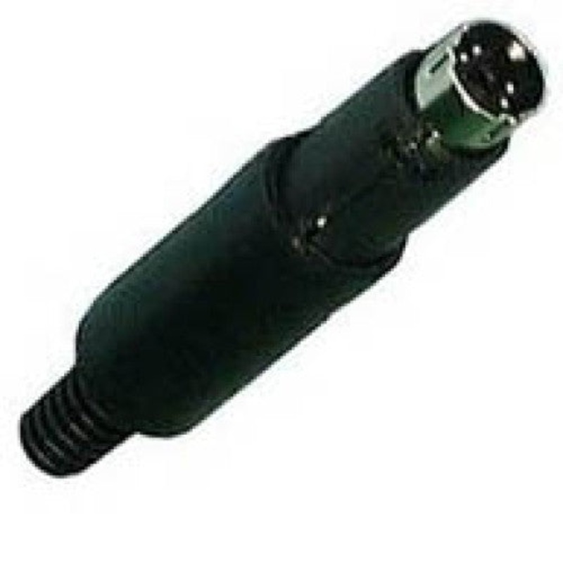 26-240-1 – MINI DIN PLUG 4POS INLINE PLASTIC