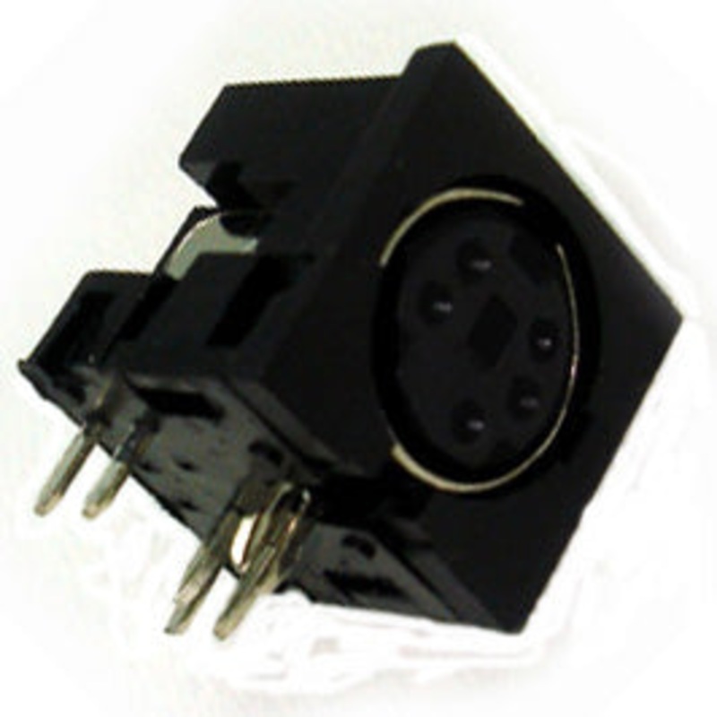 26-350-1 – MINI DIN JACK 5POS PCRA PLASTIC