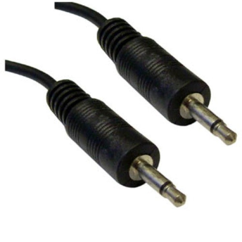 44-026 – AUDIO CABLE 3.5 MONO PL-PL 6FT TIN BLK