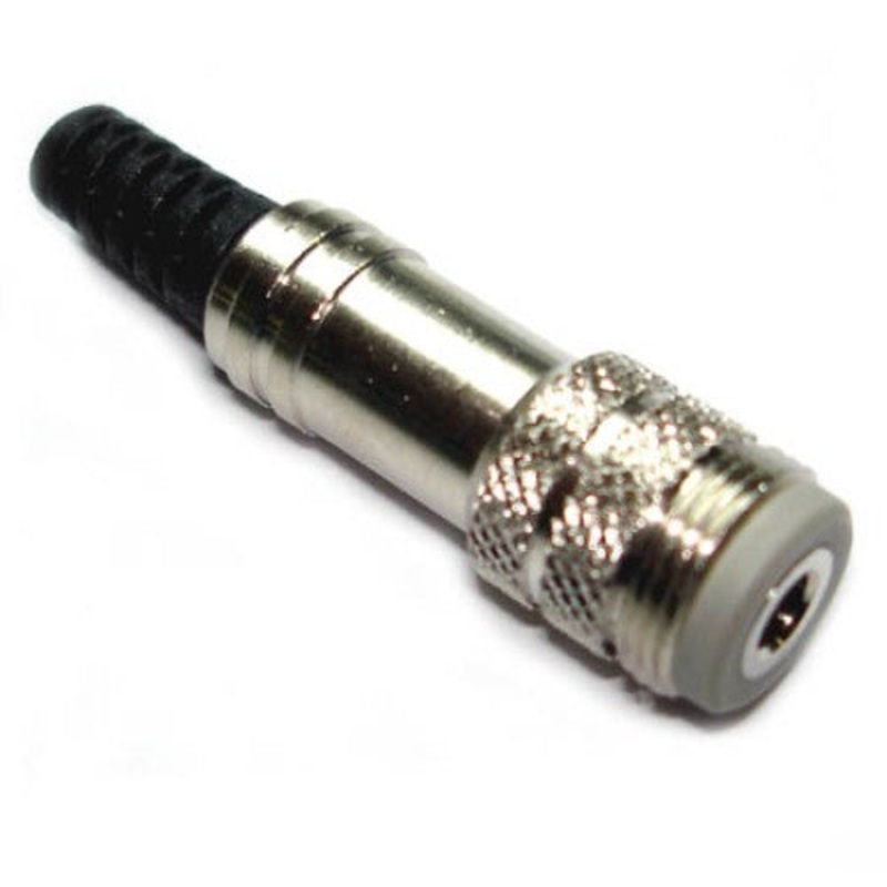 70-067 – AUDIO JACK 3.5 STEREO 4C IN-LINE METAL WITH COUPLING RING