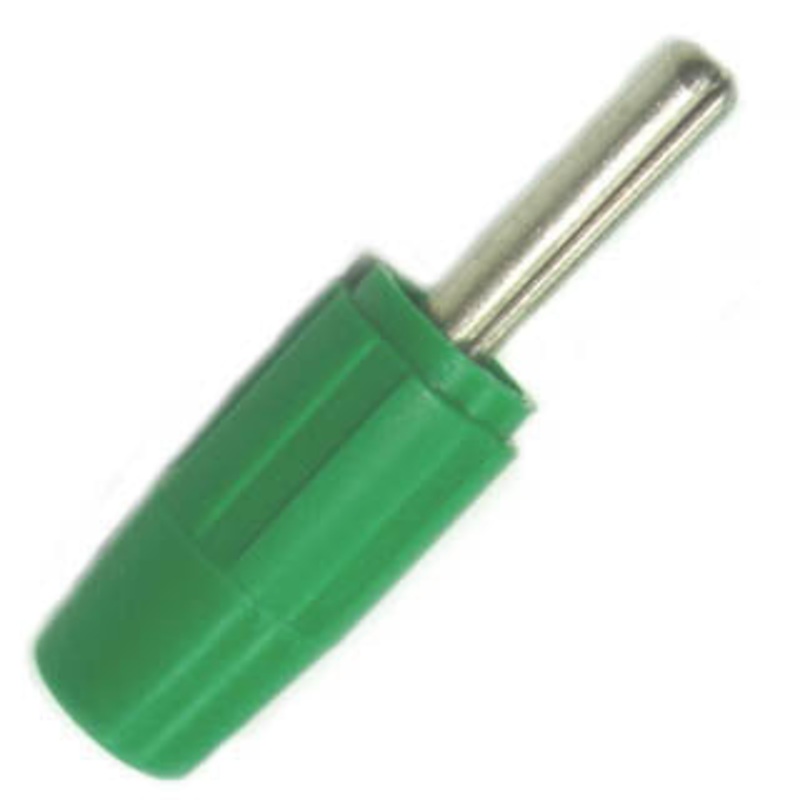 GBA-1135-1 – BANANA PLUG THROUGH HOLE SMALL GREEN INSULATED