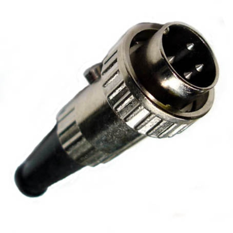 GBQ-243 – DIN PLUG 4POS INLINE METAL