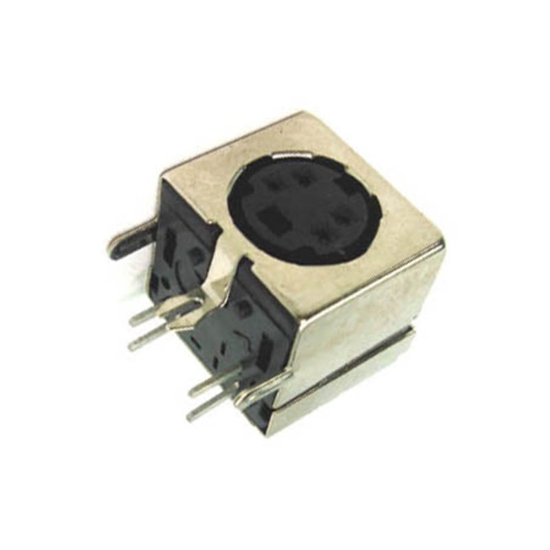GBR-227A-1 – MINI DIN JACK 4POS PCRA/SHLD METAL