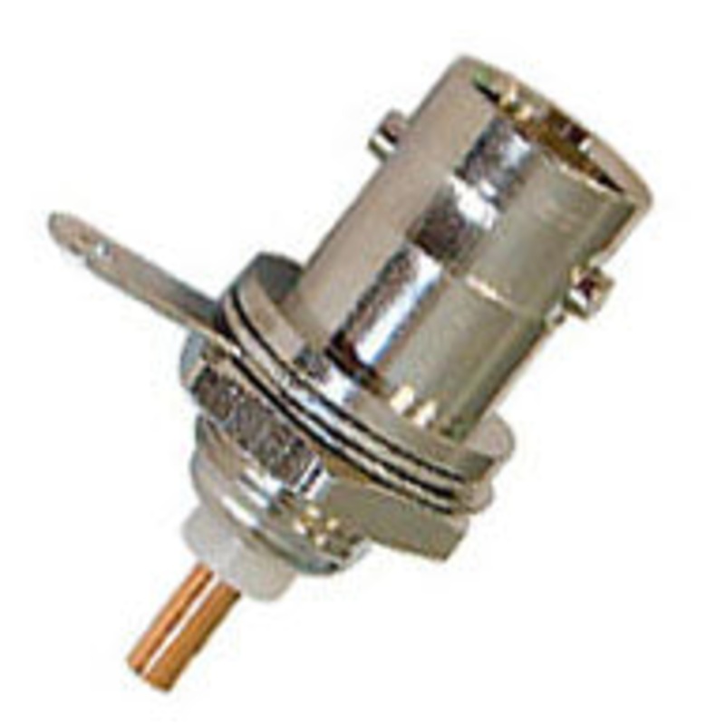 GCB-101C – BNC JACK SOLDER BULKHEAD WITH TAB