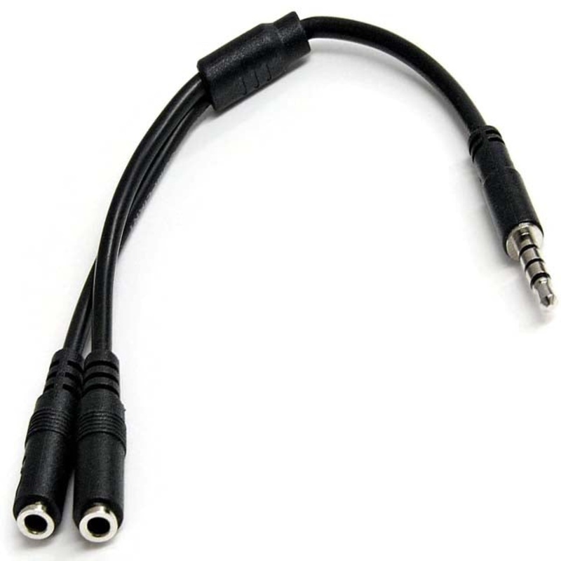 MUYHSMFF – AUDIO CABLE 3.5MM 4CPL-2X3CJK SPLITS MIC AND AUDIO