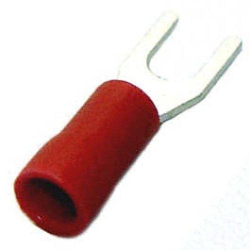 160124-2010 – SPADE TERM RED #6 22-18AWG ID-3.7MM WIDTH-6.4MM (10 pcs/pkg)