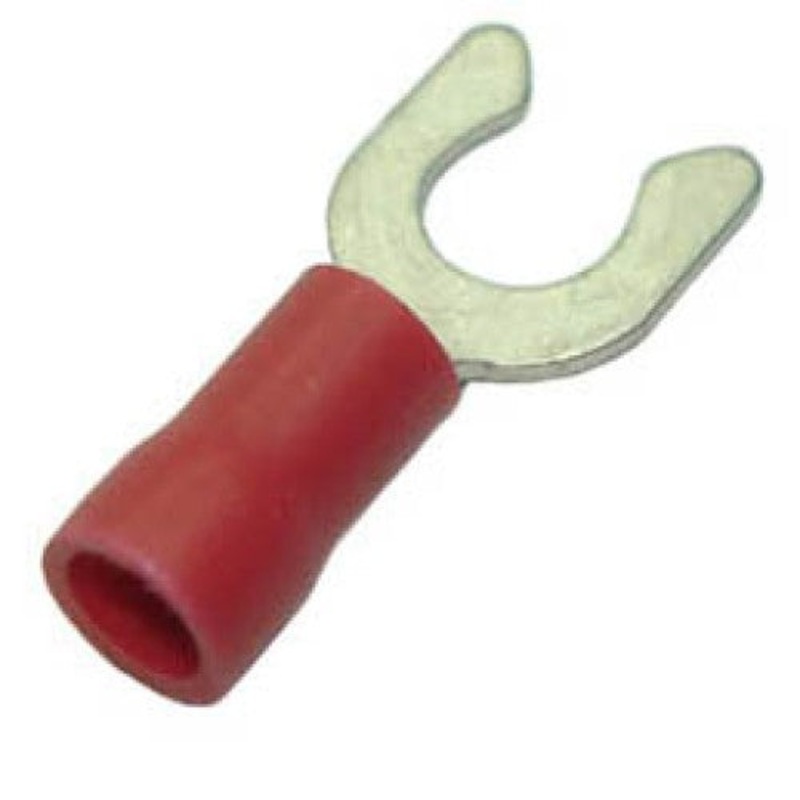 160132-100 – SPADE LOCK RED #10 22-18AWG ID-5.3MM WIDTH-9.5MM (100 pcs/pkg)