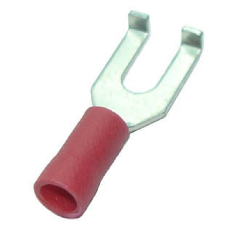 160134-2010 – SPADE FLANGE RED #6 22-18AWG ID-3.7MM WIDTH-8.5MM (10 pcs/pkg)
