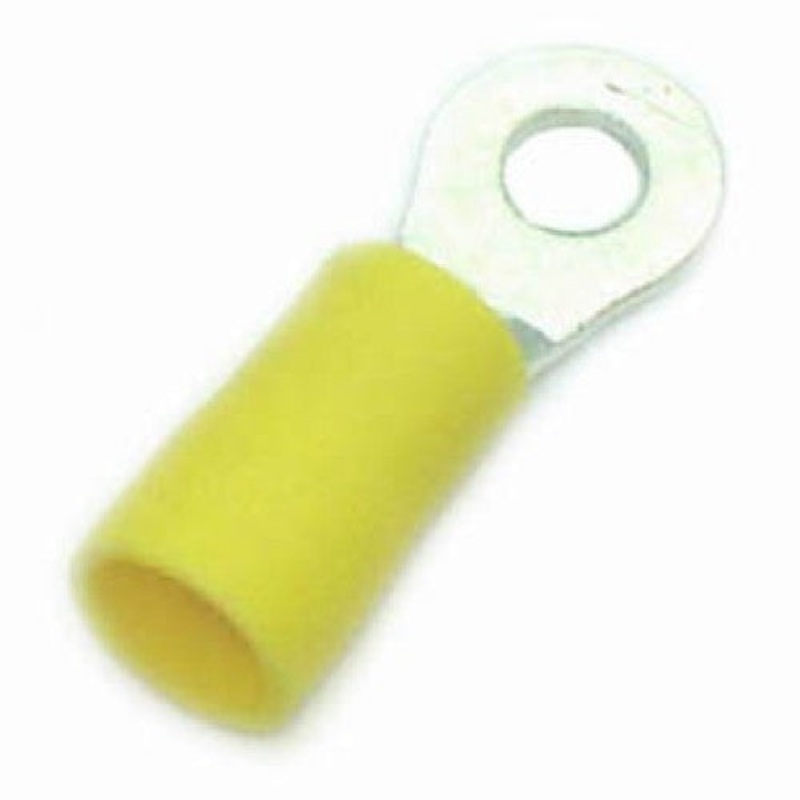 160403-100 – RING TERM YEL #8 12-10AWG ID-4.3MM OD-9.4MM (100 pcs/pkg)