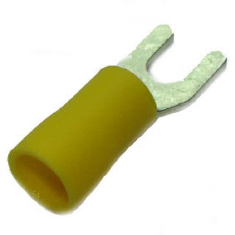 160425-2008 – SPADE TERM YEL #8 12-10AWG ID-4.3MM WIDTH-9MM (8 pcs/pkg)