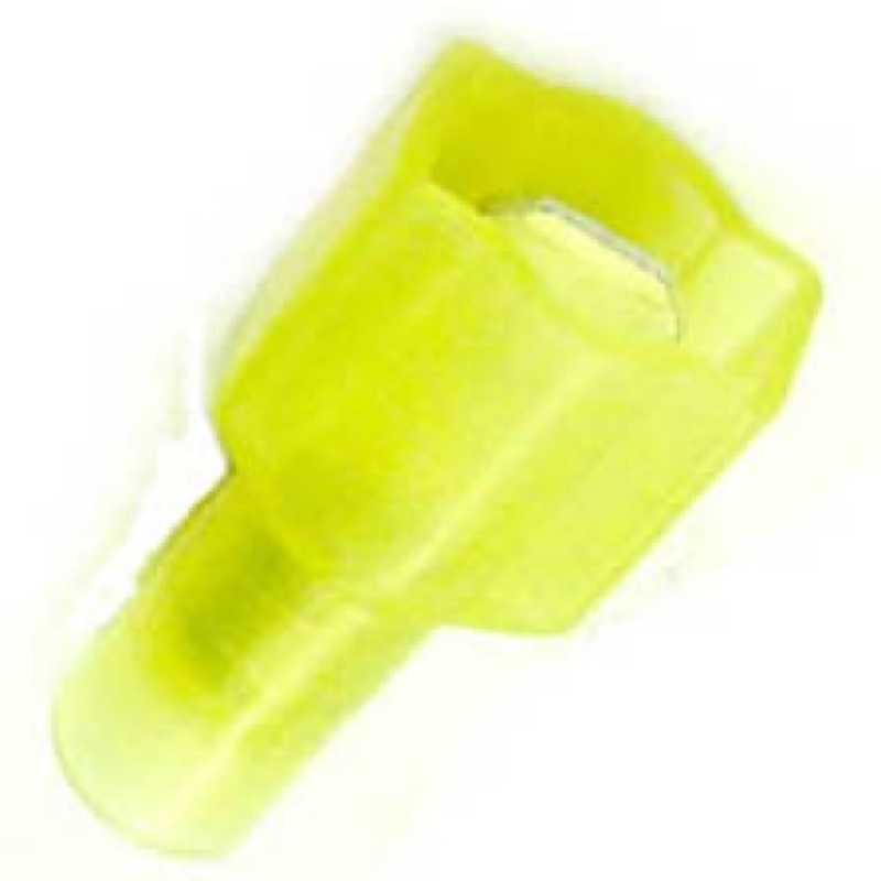 162460-100 – QUICK CONN MALE YEL 0.250IN 12-10AWG 6.35X0.8MM FULLY INSU. (100 pcs/pkg)