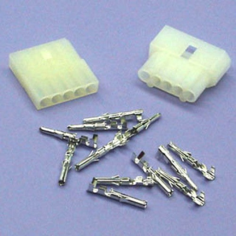 61-405 – MOLEX KIT 5POS 1X5 1SET .062IN PLUG AND RECEPTACLE W/PINS 5A@25V
