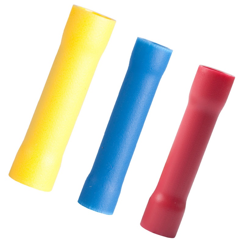 61335 – BUTT CONN ASSORTED 22-10AWG RED-7PC BLU-5PC YEL-4PC 16PC/PKG