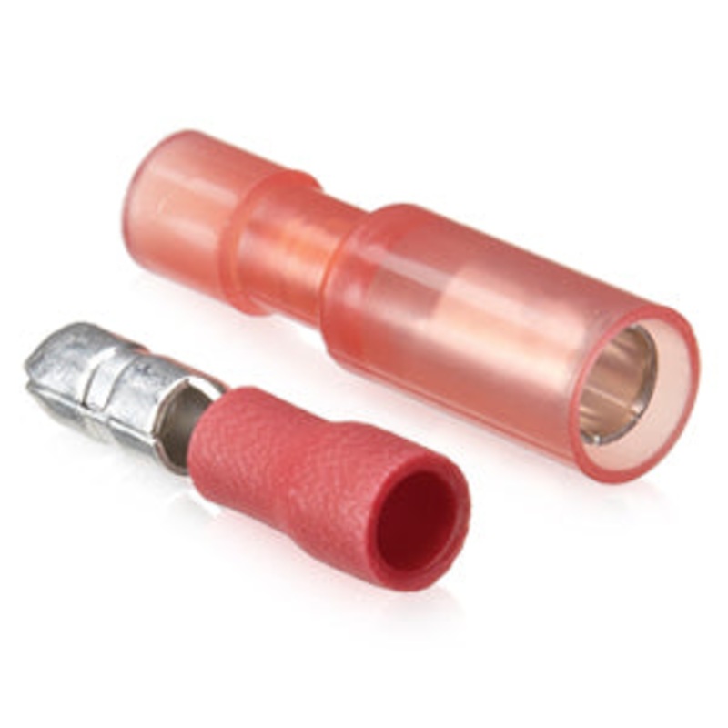 6403085 – BULLET M/F RED 0.157IN 22-18AWG 4MM 5PC. EACH 10PC/PACK