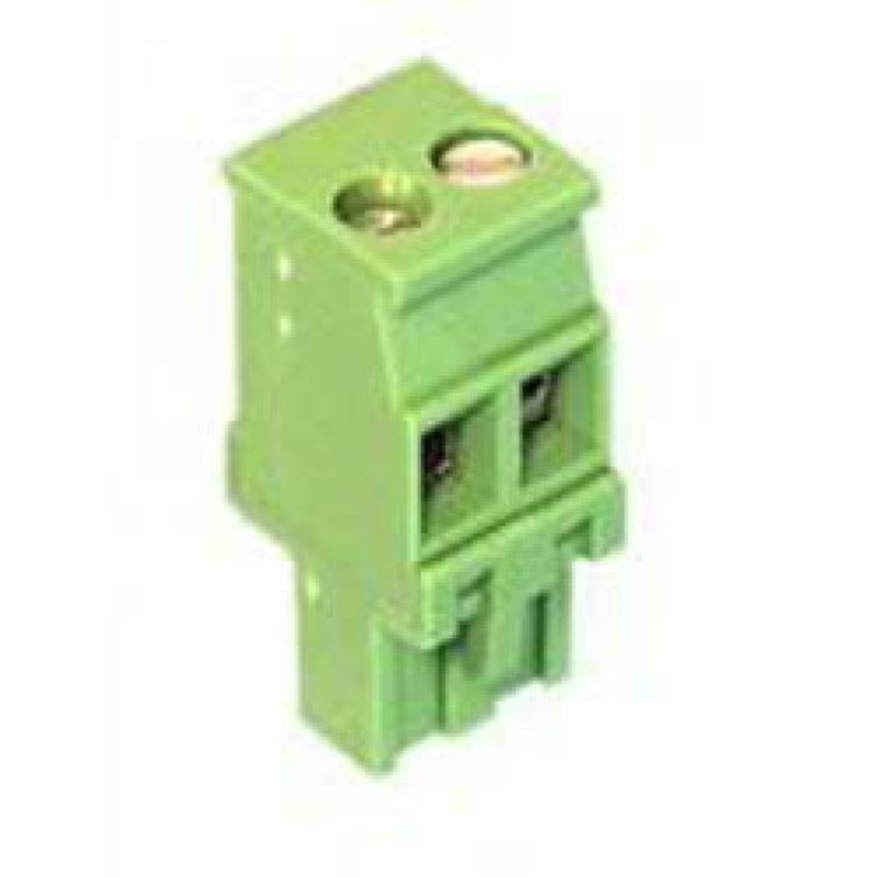 13-2502 – TERM BLOCK 2P FEM PLUG 5.08MM 22-12AWG 15A/3V 12MM WIDE