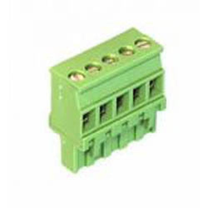 13-2505 – TERM BLOCK 5P FEM PLUG 5.08MM 22-12AWG 15A/3V 12MM WIDE