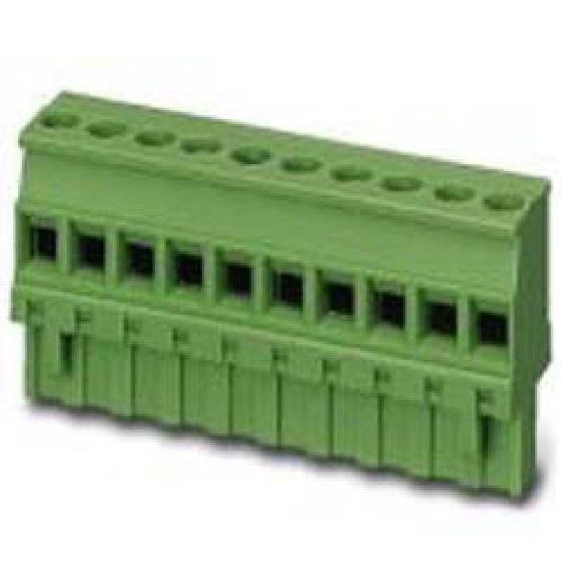 13-2510 – TERM BLOCK 10P FEM PLUG 5.08MM 22-12AWG 15A/300V 12MM WIDE