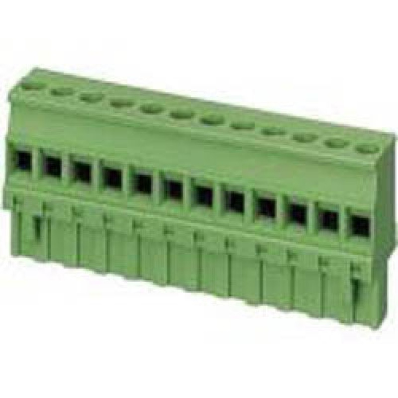 13-2512 – TERM BLOCK 12P FEM PLUG 5.08MM 22-12AWG 15A/3V 12MM WIDE