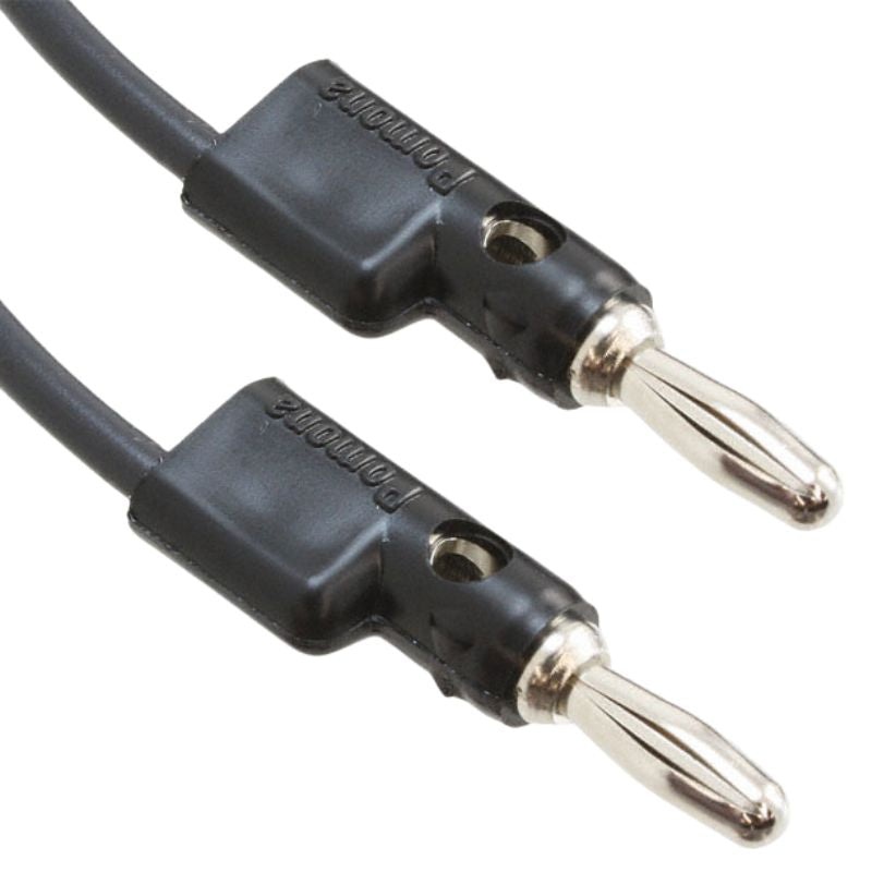 1510-8-103 – BANANA PLUG TO PLUG CABLE 10IN BLACK