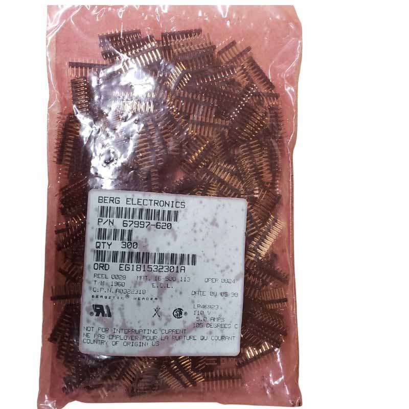67997-620 – DIPHDR 2.5MM 20P BRST 3/6 GOLD BLK (300 pcs/pkg)