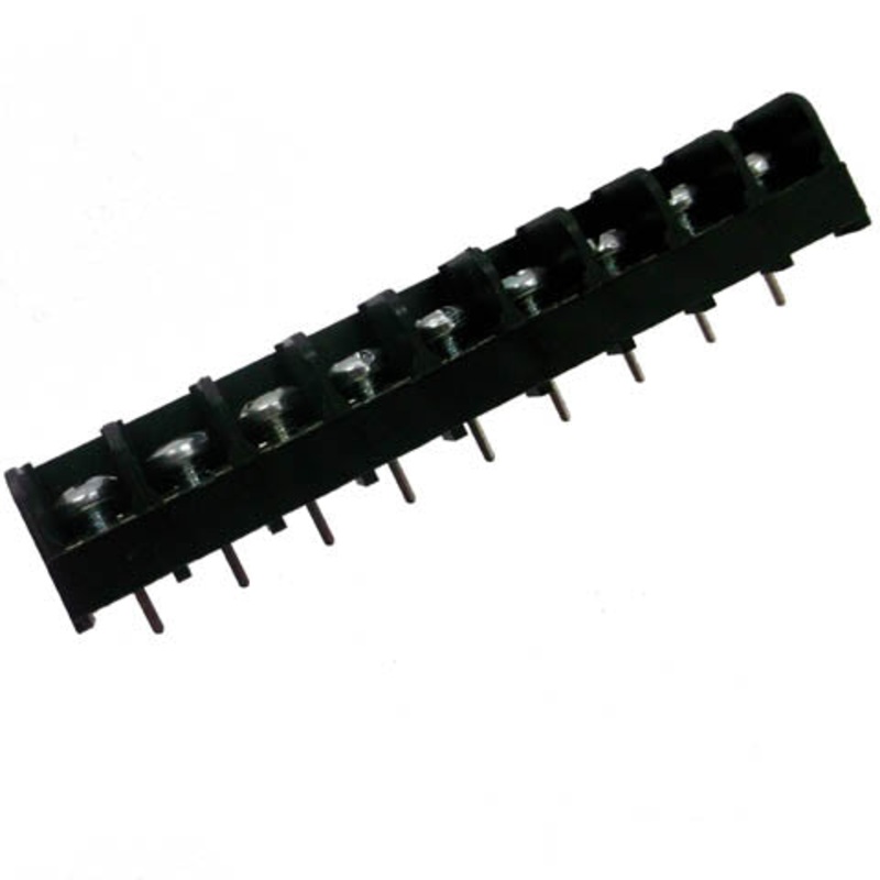 6PCV-09-883 – TERM BLOCK 9P PCST 1ROW 9.5MM TRI BARRIER #6-32 17.9MM WIDE