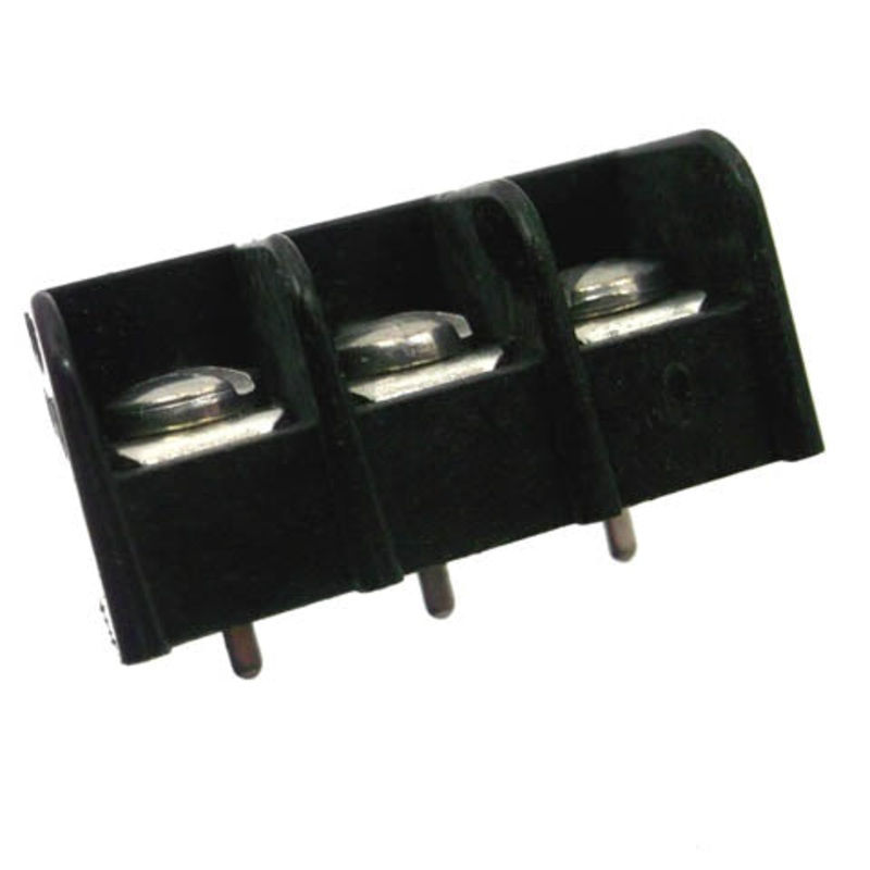 75503-C – TERM BLOCK 3P PCST 1ROW 9.1MM TRI BARRIER #6-32 17.3MM WIDE