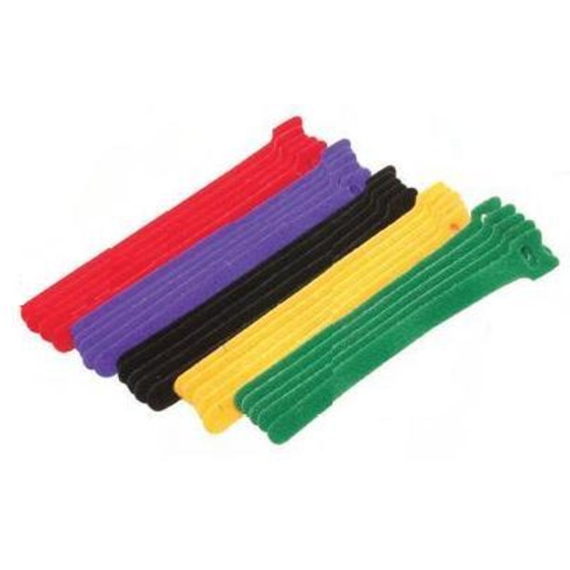 86983 – VELCRO HOOK AND LOOP TIE 6.25IN ASSORTED COLOURS (8 pcs/pkg)