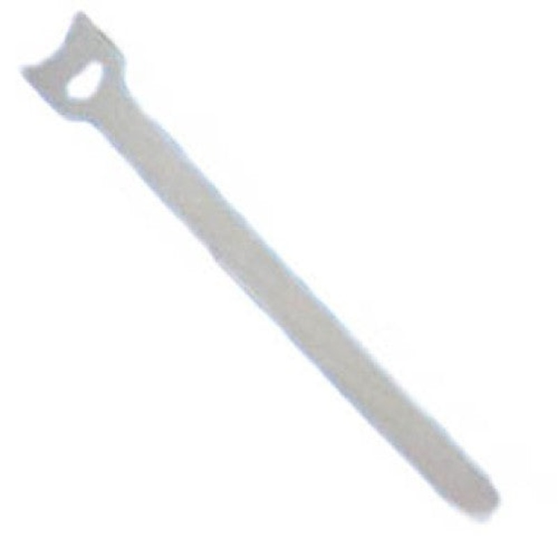 900-098-WH – VELCRO HOOK AND LOOP TIE WHITE 8IN  (25 pcs/pkg)