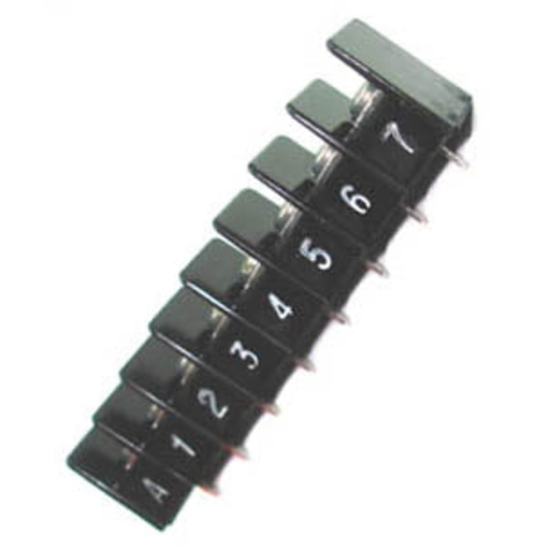 A208208-N-S960 – TERM BLOCK 8P PCST 1ROW 8.1MM #6 -32 16.5MM WIDE