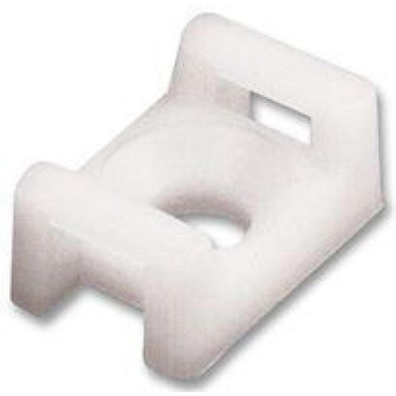CTM310C2 – CABLE TIE MOUNT WHT 22X15.5MM SCREW #10 (100 pcs/pkg)