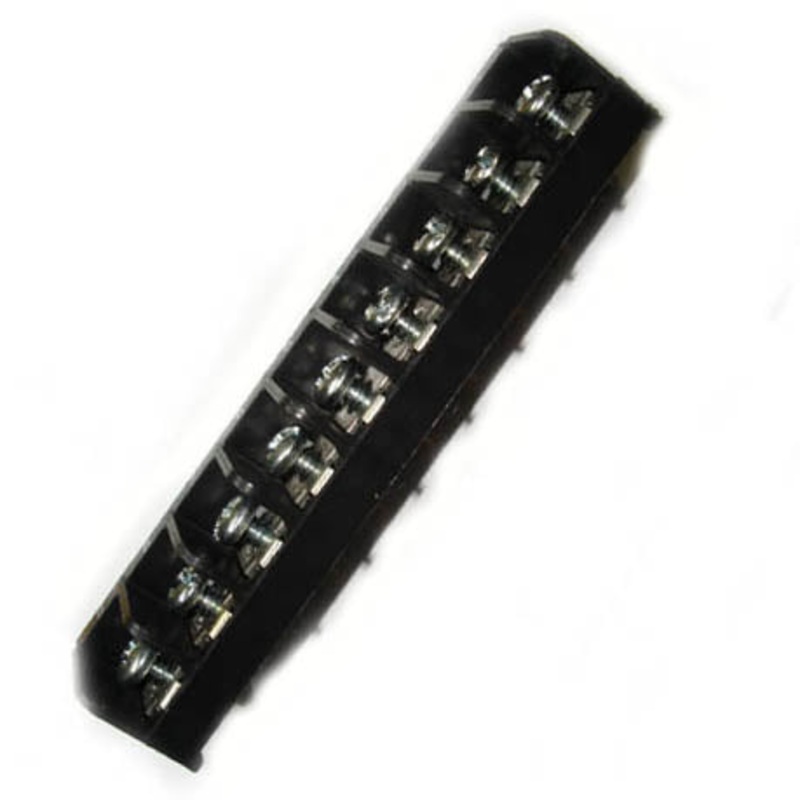 GTCA-9343 – TERM BLOCK 9P PCST 1ROW 8MM TRI BARRIER #6-32 17.9MM WIDE