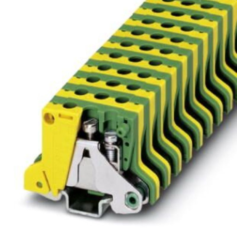 0452027 – TERM BLOCK DIN RAIL 15MM 24-12 AWG GROUND MODULAR GRN/YEL