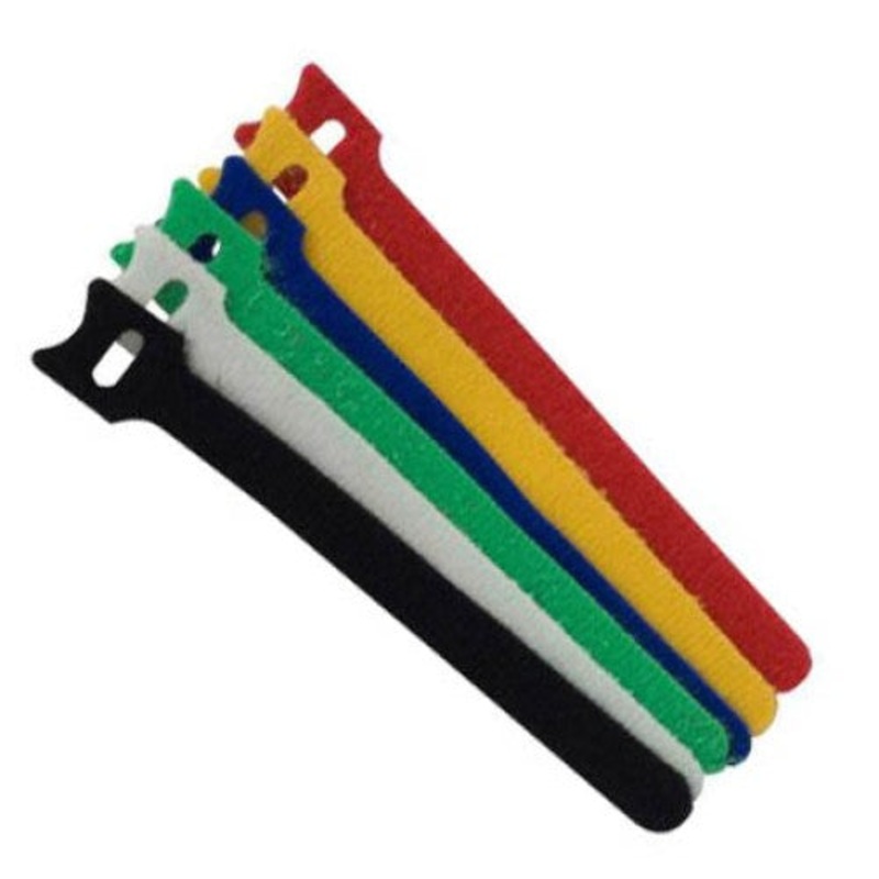 18158 – VELCRO HOOK AND LOOP TIES MULTI COLOR 10IN X 16MM (6 pcs/pkg)