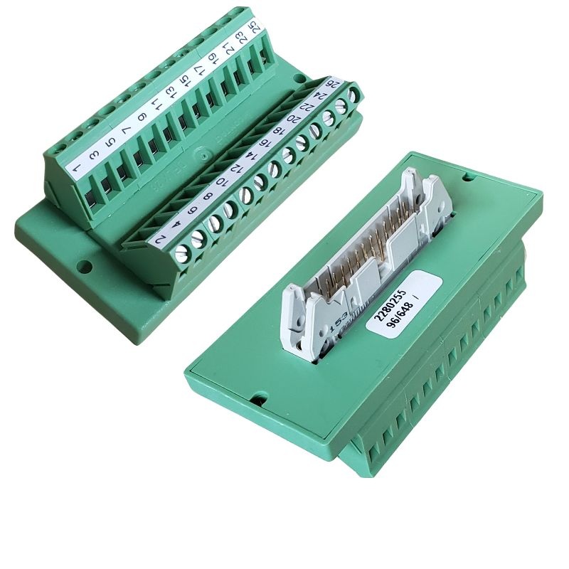 2280255 – TERM BLOCK 26P DIN RAIL RIBBON IDC W/HDR