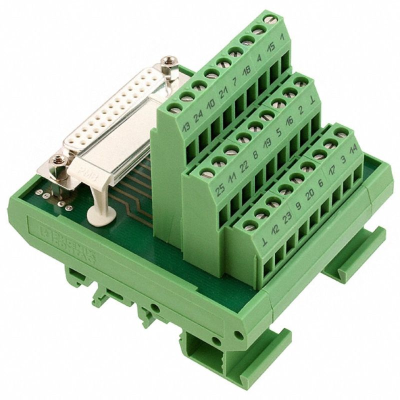 2281759 – TERM BLOCK 25P DIN RAIL W/DB25F