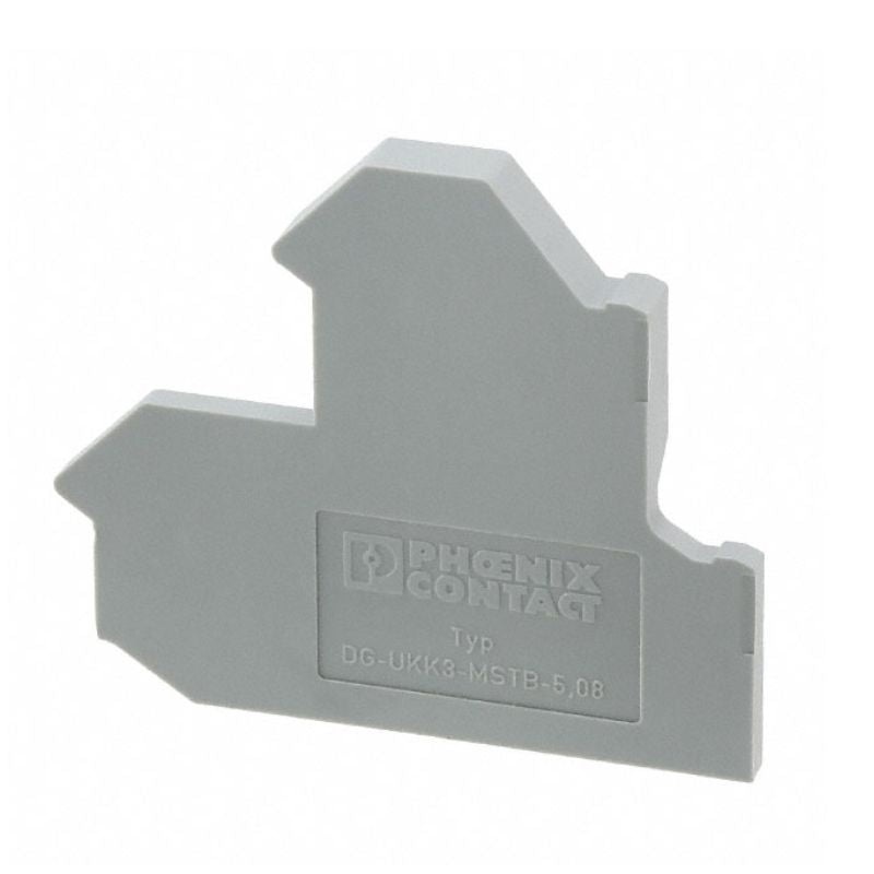 2770613 – TERM BLOCK DIN RAIL END COVER 2.2MM WIDE GRY