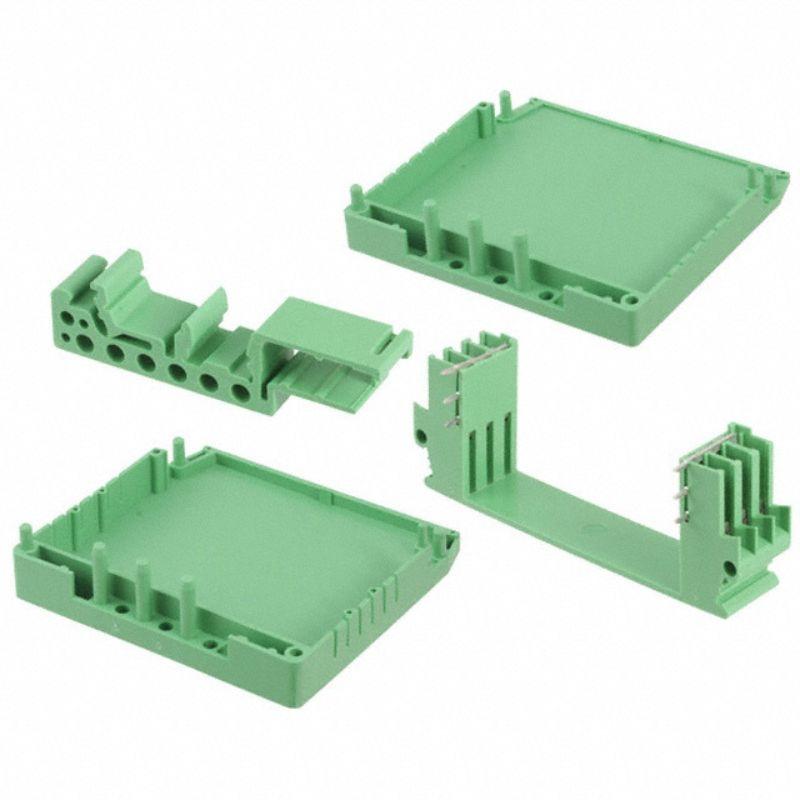 2792015 – TERM BLOCK DIN RAIL ENCLOSURE FOR MOUNTING 2 PCBS GRN