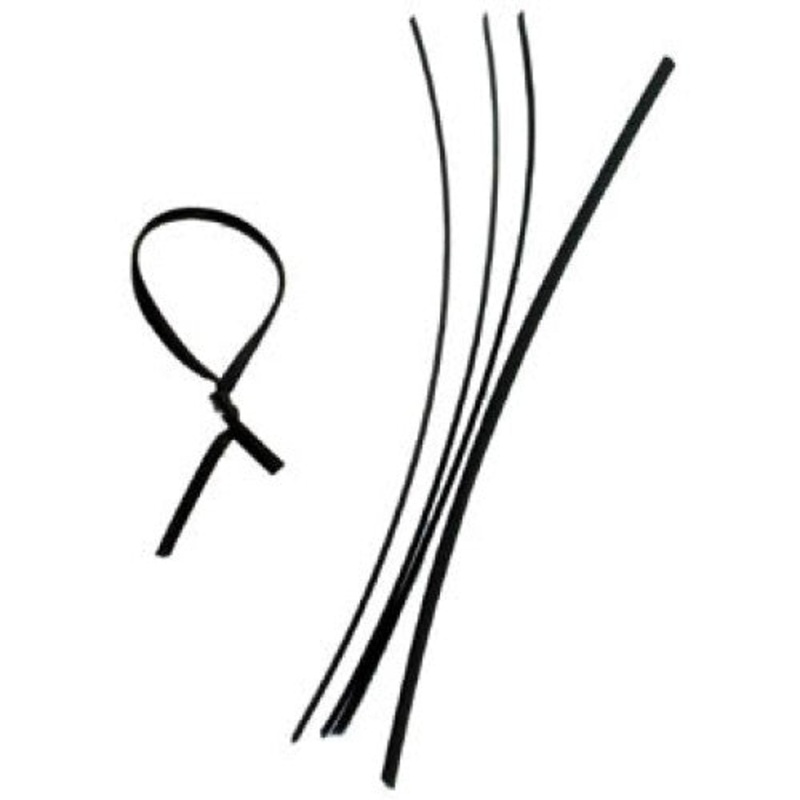 34-106-0 – TWIST TIE 6INX.1IN BLK  (1000 pcs/pkg)